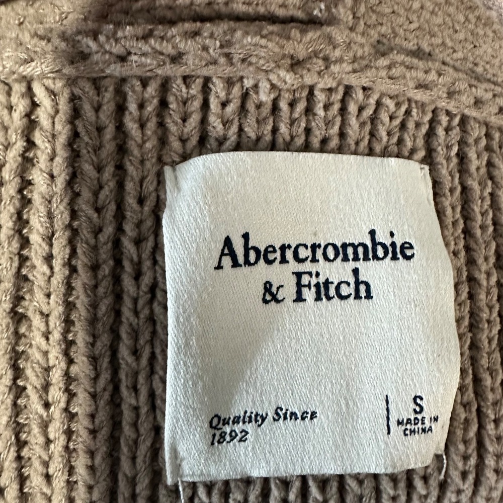 Abercrombie & Fitch Womens Button Down Chunky Knit Cardigan V Neck Size Small - Picture 4 of 4